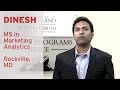 MS Marketing Analytics Testimonial - Dinesh Mathur