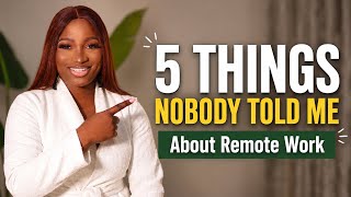 5 Things I Wish I Knew Before Starting Remote Work