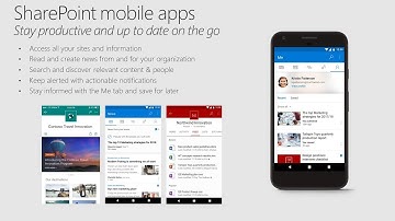 WEBINAR: SharePoint mobile app end-to-end presentation + demos