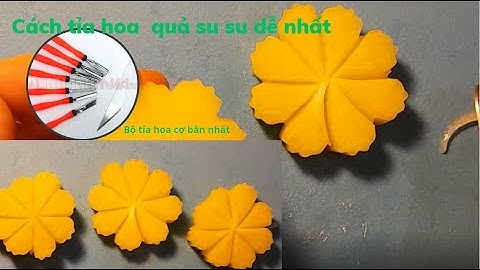 Cách tạo lên những bông hoa từ rau củ từ bộ dụng cụ cắt tỉa cơ bản dễ dàng nhất @mebaohan.official