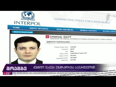 ძებნილი ჭაკუას ექსტრადირება საქართველოში