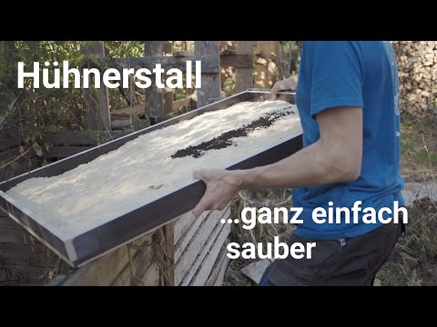 Hühnerstall einfach sauber
