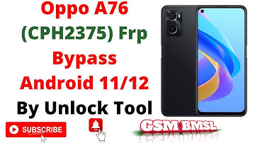 #Oppo #A76 #CPH2375 #Unlock  #Frp #Pattern# Passward By #Unlock #Tool
