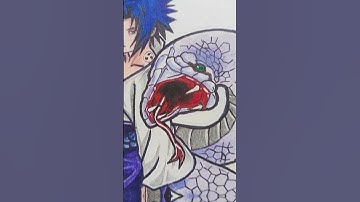 Sasuke Hidden Shadow Snake Hands! #narutoshippuden #Sasuke #uchiha #manga #anime #fanartmanga #snake