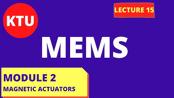 MAGNETIC SENSING AND ACTUATION  || MODULE 2 || KTU MEMS || MEMS KTU || LECTURE 15