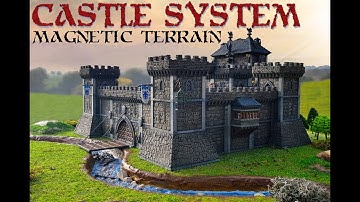 MAGNETIC RPG TABLETOP TERRAIN - CASTLE SYSTEM
