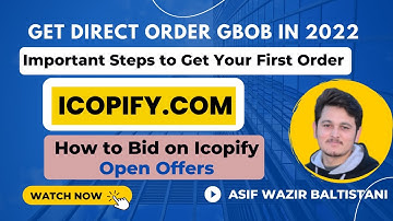 How to get your first order on icopify.com - Bid on Icopify Open Offer for beginners in urdu / Hindi