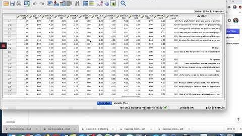 Splitting a file and calculating descriptive statistics using SPSS