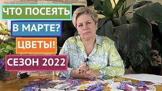 КАКИЕ ЦВЕТЫ НУЖНО УСПЕТЬ ПОСЕЯТЬ В МАРТЕ! СЕЗОН 2022!