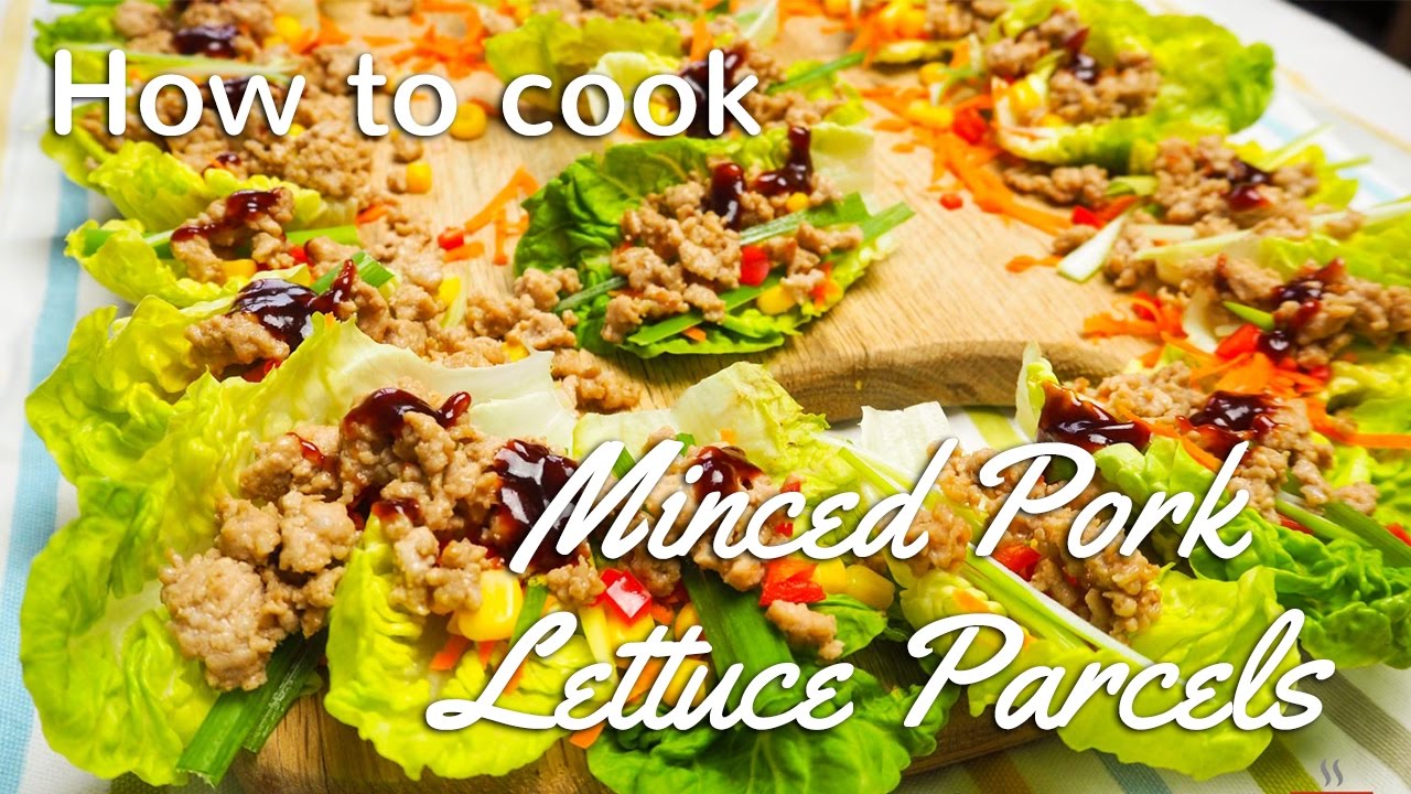 Minced Pork Lettuce Parcels Recipe | Chinese Recipes For All