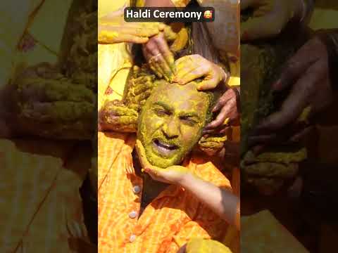 Haldi Ceremony 🥰||#ytshorts #shorts #haldifunction #harinipapa #cutiepie #mahishivan #tamadamedia