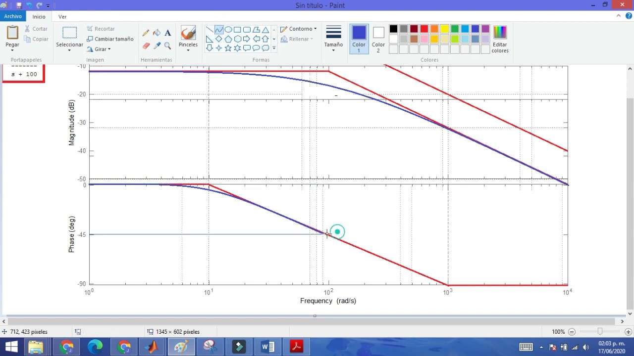 Bode y aplicación filtro pasa bajas