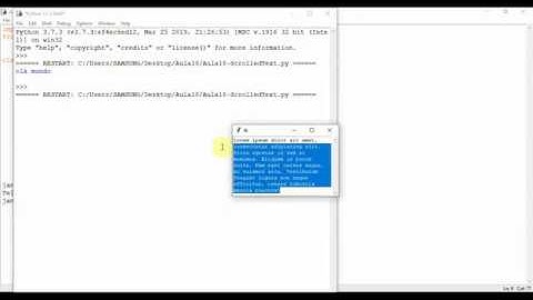 Interfaces Gráficas com Python 18 - ScrolledText