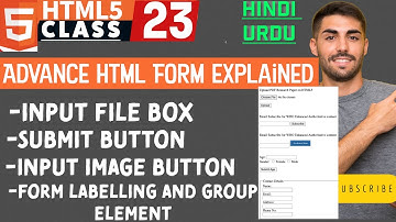 #23 Advanced HTML Form  | Input Types and Form Elements | skillsepisode #html5 #htmltutorial