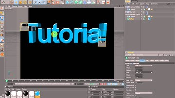 Cinema 4D Tutorial: Shiny Text + No Background