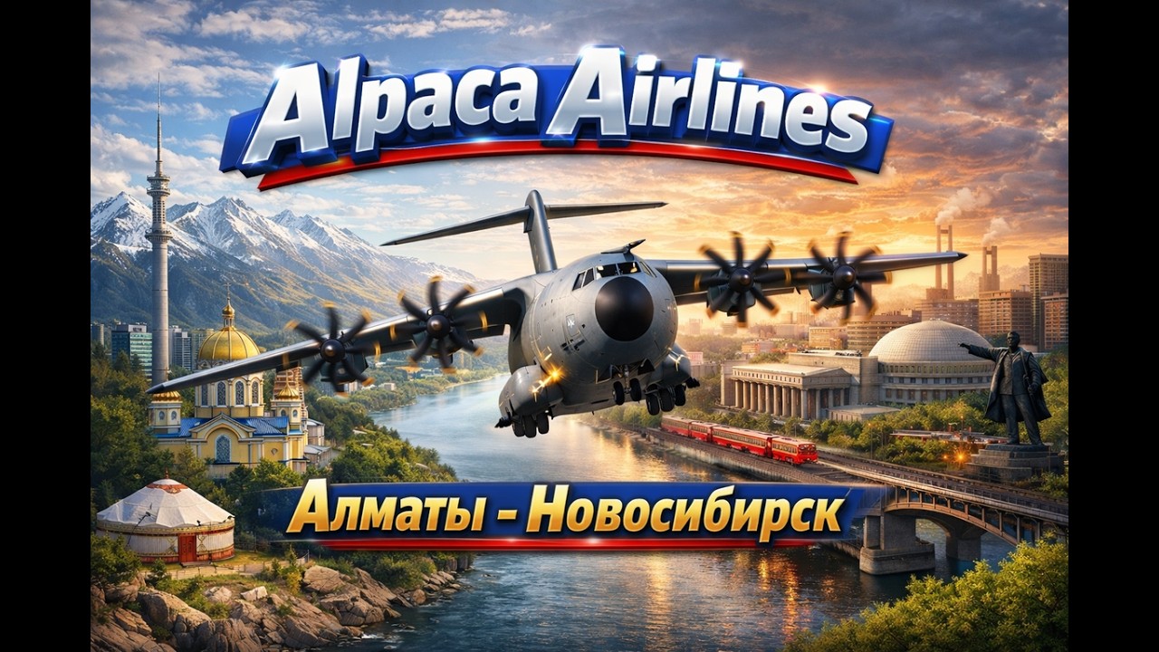 [Alpaca Airlines] [Алматы-Новосибирск]  [A400] [VATSIM]