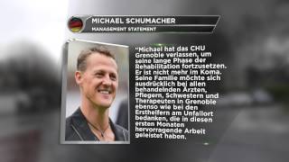 Michael Schumacher aus dem Koma erwacht | Nach Skiunfall in Reha-Klinik verlegt | Formel 1