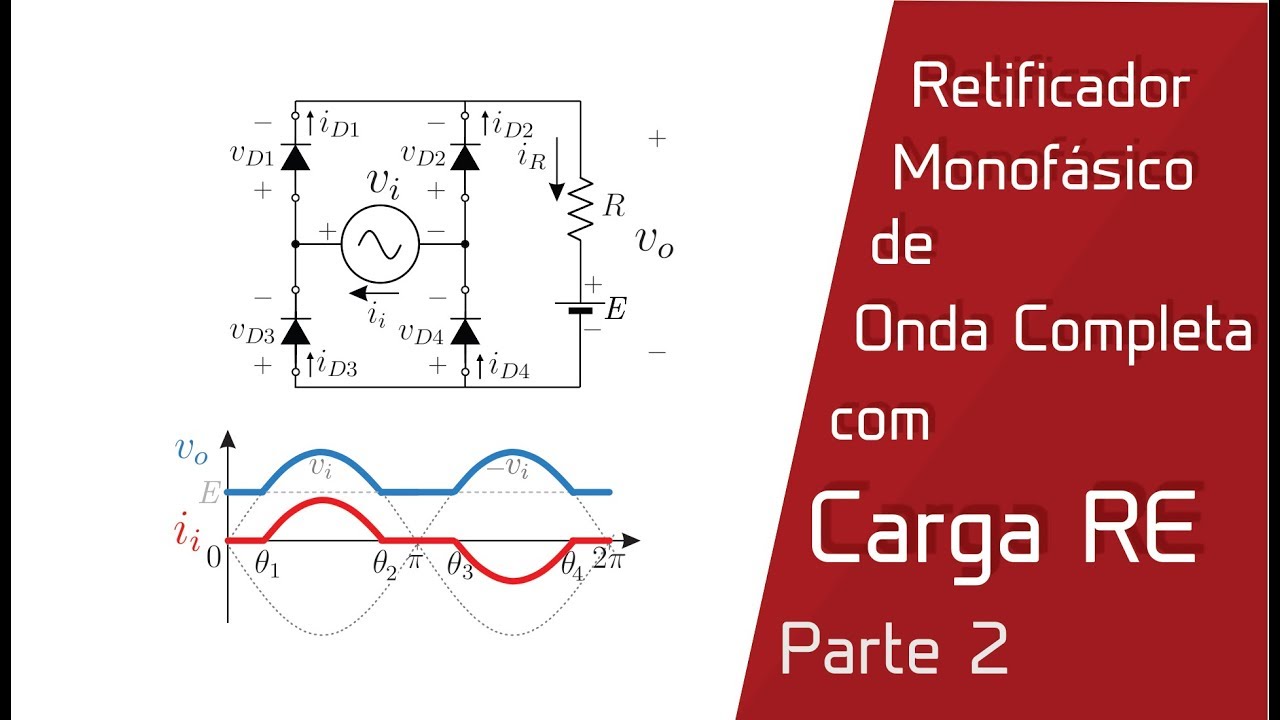 Parte 2 Retificador de Onda Completa com Carga RE YouTube Parte 2 Retificador de Onda Completa com Carga RE YouTube