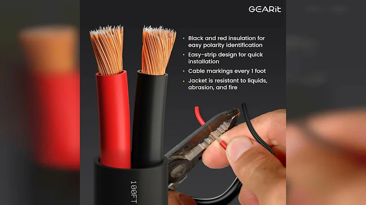 Review: GEARit Speaker Wire 14 Gauge (100 Feet), Black Speaker Cable 14AWG, 2-Conductors, Spea...