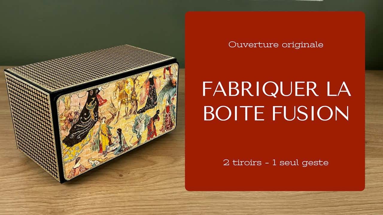 Fabriquer une boite à deux tiroirs avec un effet surprenant