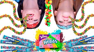Mukbang Rope Jelly Nerds Candy Challenge | Eating Sounds LiliBu