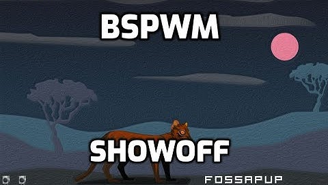 Fossapup64 with a bspwm showoff on Samsung all-in-one computer model#: DP700A7KK01US.