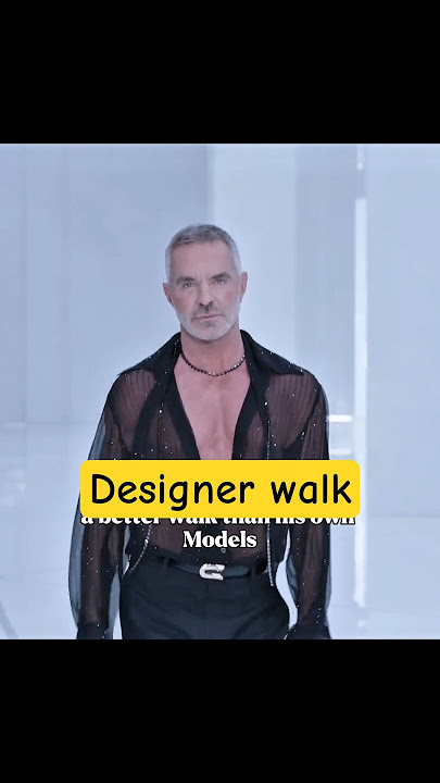 When the designer gave us a better walk than his own models 😱 #shorts #model#runwaymodel #fashion