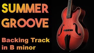 Video thumbnail of "Summer Groove Backing Track in Bm #SZBT 19"