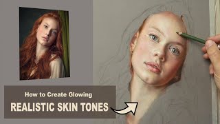 Pastel Portrait Tutorial ~ How to draw Realistic glowing SKIN TONES using Pastel Pencils. screenshot 3