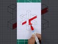 Easy 3D Drawings  - Optical Illusion on Graph Paper - Creative Drawing Ideas ❤️