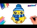¡Dibuja un POLLO de invierno kawaii! ❄️???? Diciembre Adorable con RaniDraws