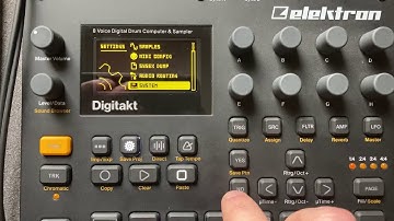 Digitakt as synth using single cycle waveforms