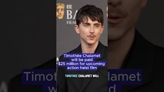Timothée Chalamet will be paid $25 million for upcoming action heist film