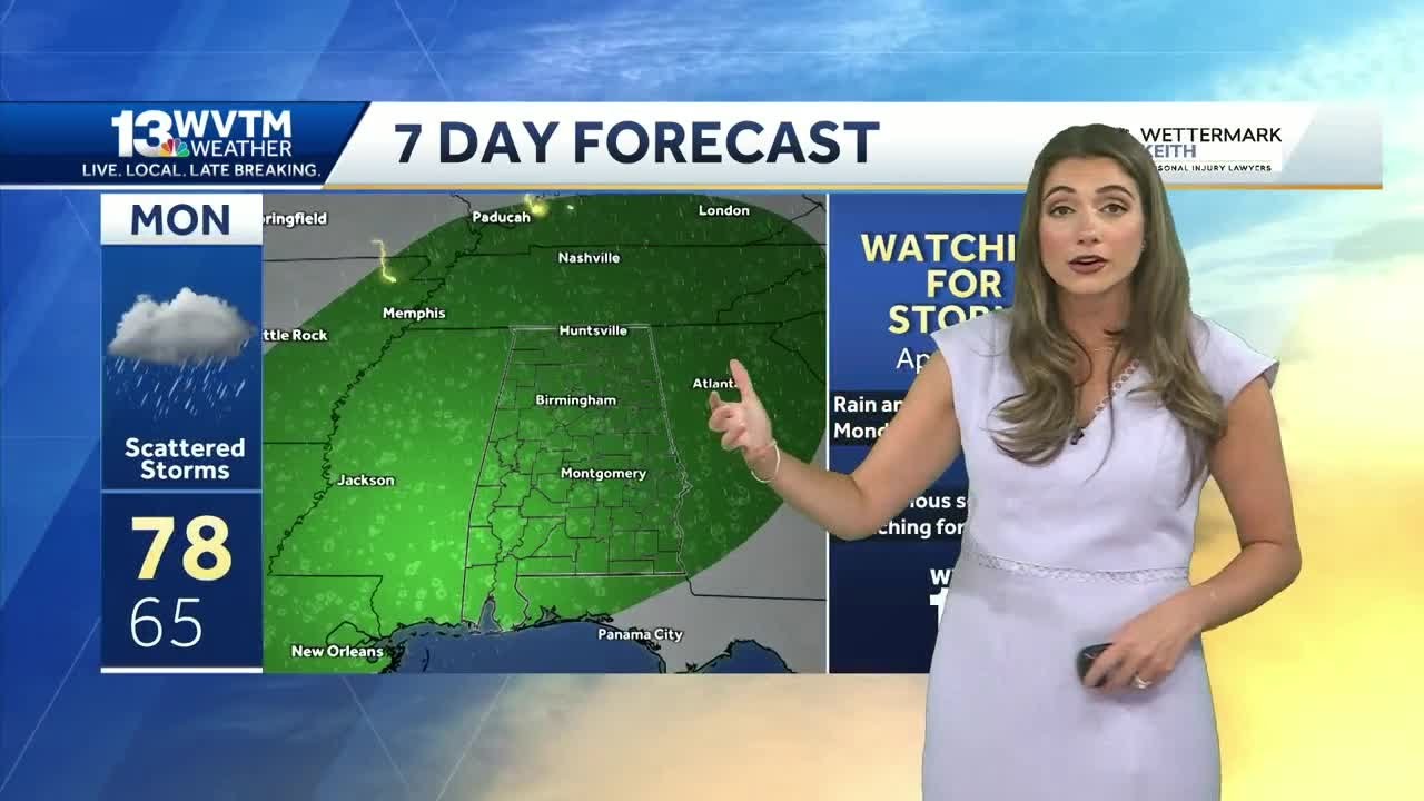 A dry Easter weekend forecast in Alabama before a more active weather ...