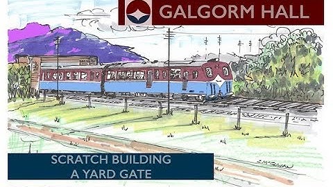 Building A OO Gauge Model Railway: Scratch Building A Yard Gate
