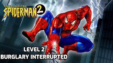 Spider-Man 2: Enter Electro (PS1) full playthrough - Level 2, Burglary interrupted
