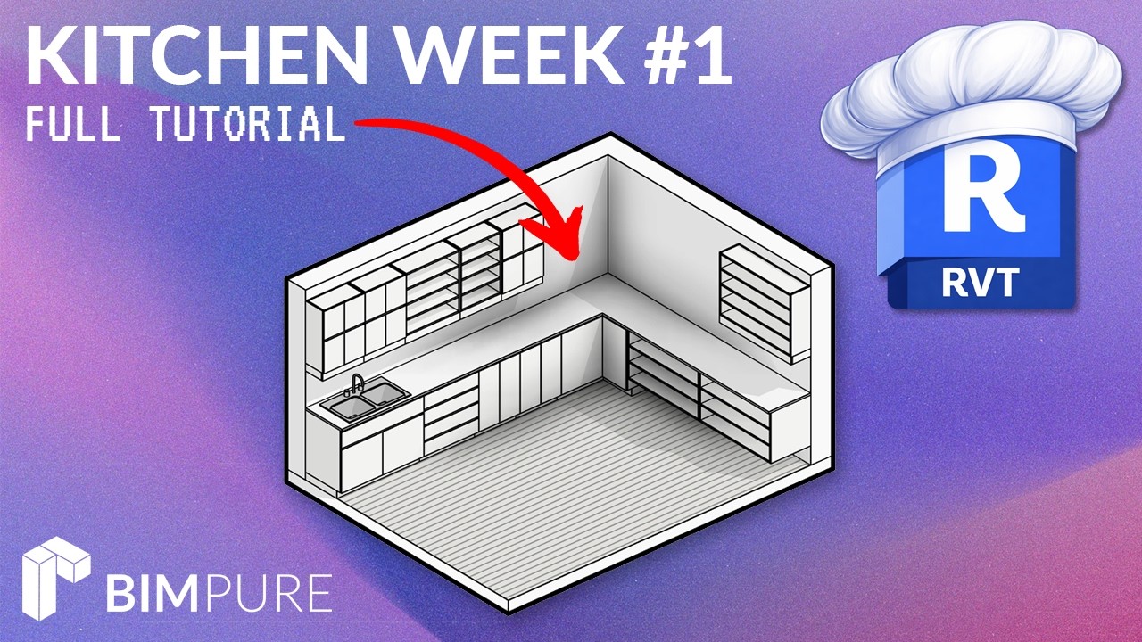 Revit Kitchen Week 1 - Casework Modeling Tutorial - YouTube