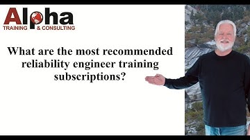 What are the recommended reliability engineer training subscriptions?