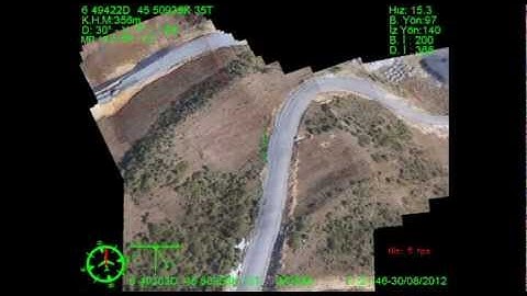 Bayraktar Mini UAV Real Time Video Mosaicing -2- Day Camera