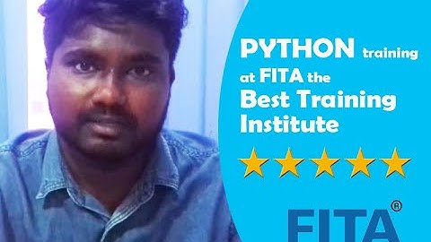 Python Training in Chennai Student Karthick Shares his Experience at FITA Academy Chennai.