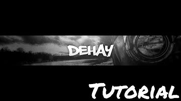 (TUTORIAL) YouTube Banner PHOTOSHOP - Clean Black & WHITE 2D