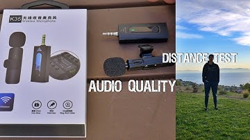 K35 Wireless Lavalier Microphone Distance Audio Quality Test