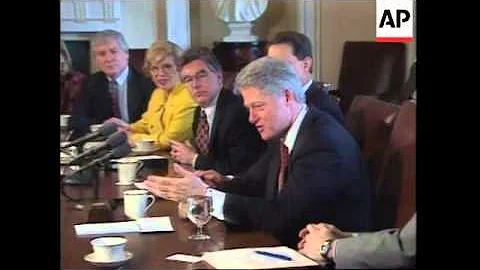 USA: PRESIDENT CLINTON'S REACTION TO OJ SIMPSON TR...