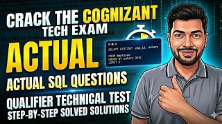 Cognizant Qualifier Technical Assessment | Cognizant Actual SQL Questions | PYQs SQL Coding