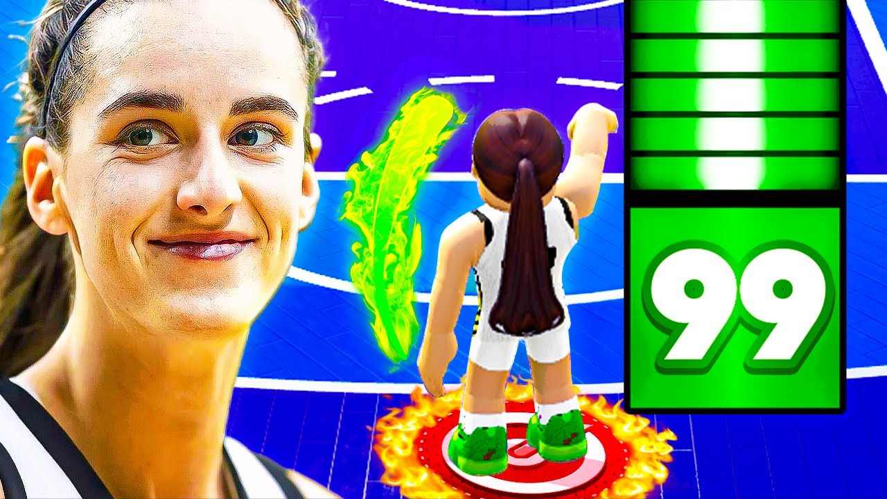 Caitlin Clark + 99 THREE POINTER is a CHEAT CODE in Roblox Basketball..