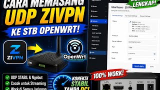 🔥 TUTORIAL CARA MEMASANG UDP ZIVPN KE STB OPENWRT 🔥