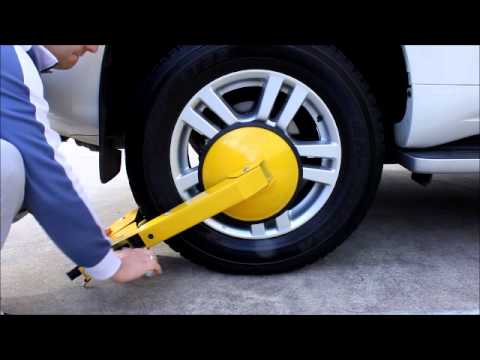 Busyall Wheel Clamp Lock //Heavy-duty Car Tire Wheel Lock //Tire Claw Auto Car Anti Theft Lock