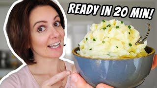 Vegan Mashed Potatoes in 20 minutes??? (My Secret Cooking Method )