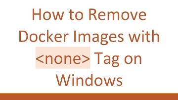 How to Remove Docker Images with none Tag on Windows