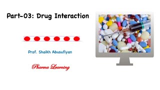 Part III: Drug Interaction | Pharmacodynamic Drug Interaction